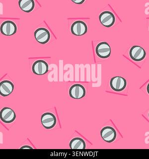 pattern clock kitchen timer cartoon. cooking time, alarm food clock kitchen timer sign. seamless vector illustration Stock Vector