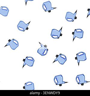 pattern iron steam cleaner cartoon. floor laundry, wash house, mop dry iron steam cleaner sign vector Stock Vector