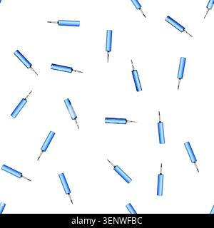 pattern Silicone sealant tube standing vertically, showcasing industrial grade adhesive material for various construction applications, sealing, and r Stock Vector