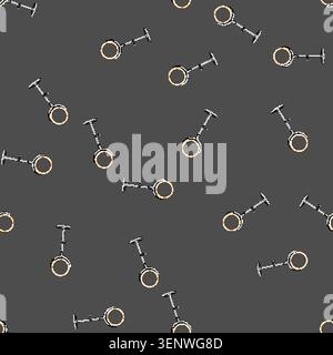 seamless pattern line light ring cartoon. glow shine, bright shiny, transparent magic line light ring sign vector Stock Vector