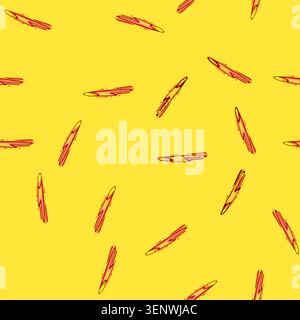 seamless pattern laser projectile game cartoon. gun fire, beam shot, energy light laser projectile game sign vector Stock Vector