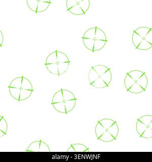 pattern digital futuristic aim cartoon. tech military, frame interface, circle gun digital futuristic aim sign vector Stock Vector
