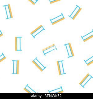 pattern room bench bedroom cartoon. room bench bedroom sign. seamless symbol vector illustration Stock Vector