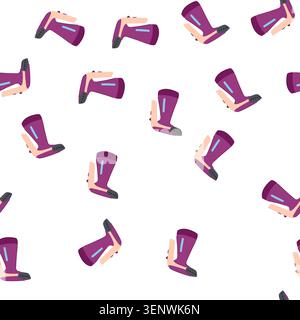 pattern iron steamer portable cartoon. wrinkle free, quick efficient, lightweight easy iron steamer portable sign. seamless symbol vector illustration Stock Vector