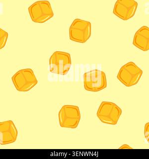 pattern silicone ice cubes reusable cartoon. plastic gel, nontoxic dishwasher, freezer durable silicone ice cubes reusable sign. seamless vector illus Stock Vector