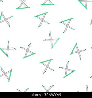 pattern foldable folding table cartoon. front furniture, equipment comfor foldable folding table sign. seamless symbol vector illustration Stock Vector