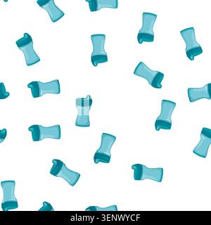 pattern kid sippy cup cartoon. kid sippy cup sign vector Stock Vector