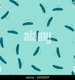 pattern ceramic sauce dipping bowl cartoon. porcelain glass, steel plastic, small round ceramic sauce dipping bowl sign. seamless vector illustration Stock Vector