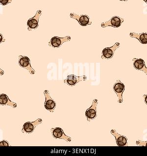 seamless pattern clean egg separator tool cartoon. durable plastic, stainless steel, silicone compact clean egg separator tool sign vector Stock Vector