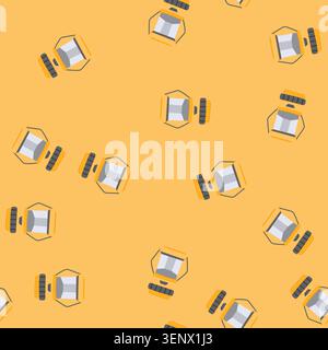 pattern lantern camping lamp cartoon. vintage kerosene, old oil lantern camping lamp sign. seamless vector illustration Stock Vector