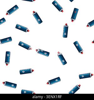 pattern heat stove fuel cartoon. blue propane, hot cook, cooker oven heat stove fuel sign vector Stock Vector