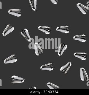 seamless pattern truck stapler cartoon. industry vehicle, transportation industrial, work storage truck stapler sign vector Stock Vector