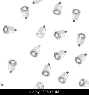 pattern creative smart light bulb cartoon. creative smart light bulb sign vector Stock Vector