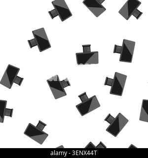 pattern nfc pos terminal cartoon. bank pay, business money nfc pos terminal sign vector Stock Vector