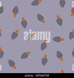 pattern weapon arrowhead cartoon. indigenous archaeology, excavation spear, projectile chert weapon arrowhead sign. seamless vector illustration Stock Vector