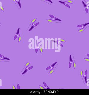 pattern metal clothespin cartoon. clothespeg clothespin, clothespins line, air dry metal clothespin sign. seamless vector illustration Stock Vector
