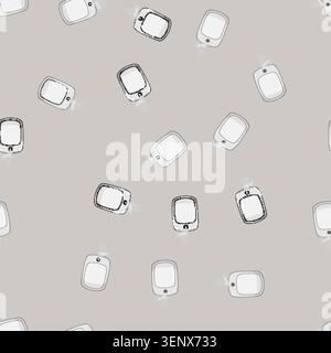 seamless pattern spray automatic air freshener cartoon. scent fragrance, smell room, aerosol object spray automatic air freshener sign vector Stock Vector