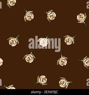 seamless pattern rose boutonniere cartoon. tradition ceremony, style arrangement, boutonnières elegance rose boutonniere sign vector Stock Vector