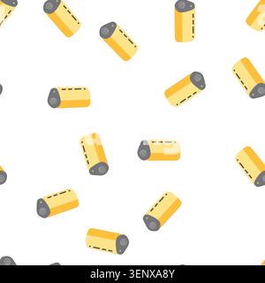 pattern phone power bank cartoon. mobile battery, charger usb phone power bank sign. seamless symbol vector illustration Stock Vector