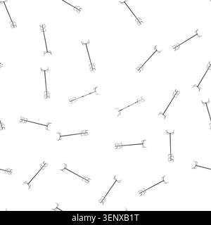 pattern cabinet coat rack cartoon. shop stairs, clothes designer, interior hanging cabinet coat rack sign. seamless symbol vector illustration Stock Vector