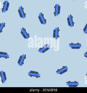 pattern transport delivery truck cartoon. cargo distribution, parcel fleet, ing dispatch transport delivery truck sign. seamless vector illustration Stock Vector