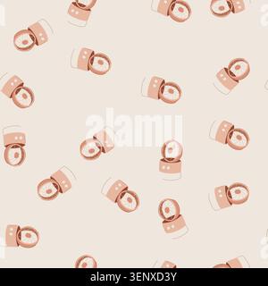 pattern electric desk fan cartoon. table stroke, office ventilator, items home electric desk fan sign. seamless vector illustration Stock Vector
