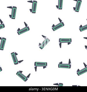 pattern pad charging stand wireless cartoon. holder base, cradle organizer, platform rack pad charging stand wireless sign. seamless symbol vector ill Stock Vector