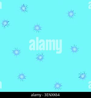 seamless pattern power impact vfx cartoon. electric blue, fx smoke, sword bomb power impact vfx sign vector Stock Vector