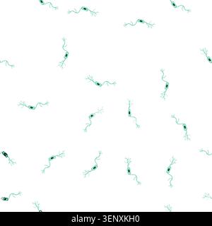 pattern structure neurons cartoon. human anatomy, diagram myelin, axon neurology structure neurons sign vector Stock Vector