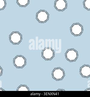seamless pattern siltransistor microchip frame cartoon. circuitry nanotechnology, fabrication lithography, wafer substrate siltransistor microchip fra Stock Vector