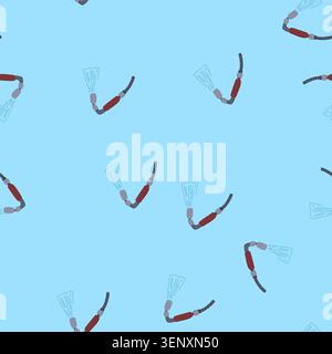 pattern bathroom low flow showerhead cartoon. reduce environment, sustainable savings, green shower bathroom low flow showerhead sign. seamless vector Stock Vector