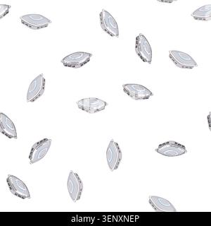 pattern alarm smoke detector cartoon. alarm smoke detector sign vector Stock Vector