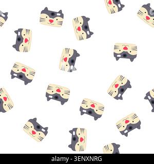 pattern focus camera toy cartoon. shutter film, action selfie, vintage polaroid focus camera toy sign. seamless symbol vector illustration Stock Vector