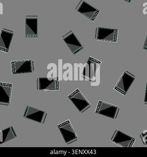 seamless pattern blank pen display cartoon. gadget digital, tablet technology blank pen display sign vector Stock Vector