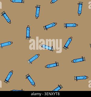 seamless pattern tank water pump cartoon. station clean, filter plumbing, pipe purification tank water pump sign vector Stock Vector
