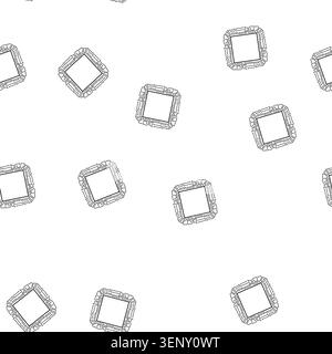 pattern circuitry microchip frame cartoon. nanotechnology fabrication, lithography wafer, substrate photolithography circuitry microchip frame sign ve Stock Vector