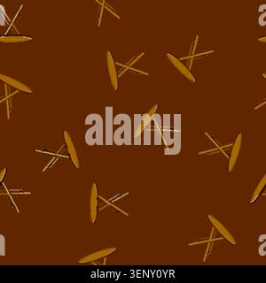 seamless pattern wood folding table cartoon. wood folding table sign vector Stock Vector