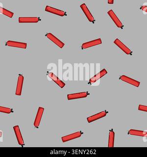 seamless pattern tank diving cylinder cartoon. compressed black, diver isometric, realistic sitting tank diving cylinder sign vector Stock Vector