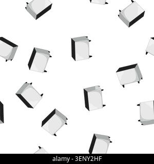 pattern humidiffer ionizer air cartoon. humidiffer ionizer air sign vector Stock Vector