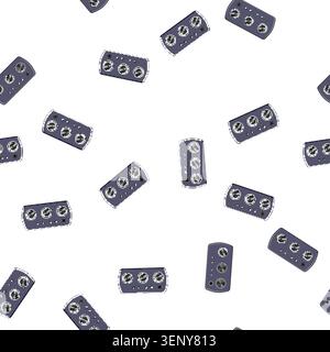 pattern music headphone amp cartoon. music headphone amp sign vector Stock Vector