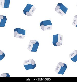 pattern picnic cooler box cartoon. picnic cooler box sign vector Stock Vector