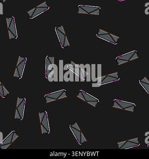 seamless pattern ram desktop memory cartoon. access board, hardware motherboard ram desktop memory sign vector Stock Vector