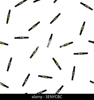 pattern head headlamp flashlight cartoon. head headlamp flashlight sign vector Stock Vector