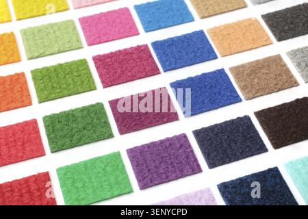 Samples of collection carpet, for backgrounds or textures Stock Photo