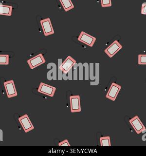 seamless pattern memory hard drive cartoon. technology recovery, disk hdd memory hard drive sign vector Stock Vector