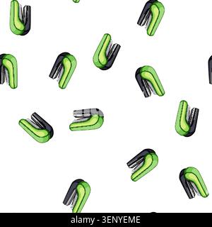 pattern transportation stapler cartoon. industrial work, storage equipment, construction distribution transportation stapler sign vector Stock Vector