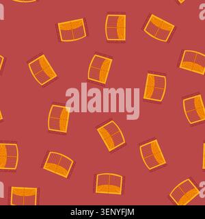 pattern golden metal gate featuring decorative scrollwork and vertical bars, flanked by sturdy brick pillars, symbolizing security, elegance, and excl Stock Vector