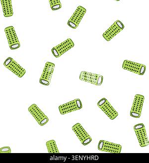 pattern mat inflatable mattress pool cartoon. swimming beach, view air, side raft mat inflatable mattress pool sign vector Stock Vector