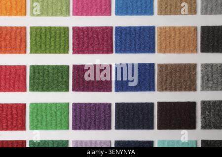 Samples of collection carpet, for backgrounds or textures Stock Photo