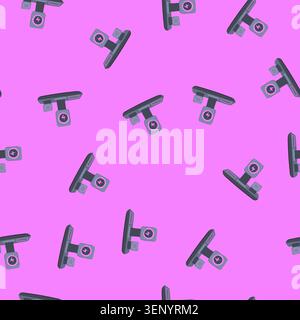 pattern platform charging stand wireless cartoon. rack shelf, support tray, perch rest platform charging stand wireless sign. seamless vector illustra Stock Vector